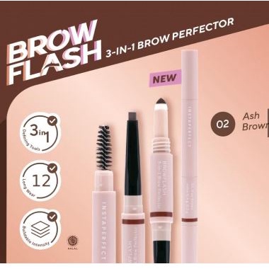 ☘️Yuri Kosmetik☘️ Wardah Instaperfect Brow Flash 3 in 1 Brow Perfector