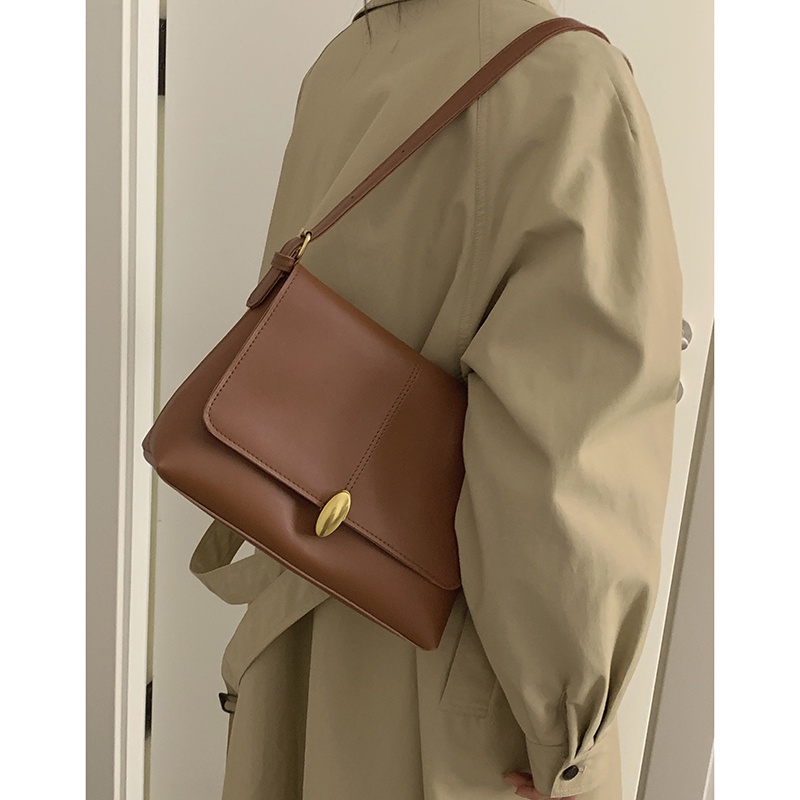 Suhao all-match tas kapasitas besar wanita 2021 baru trendi fashion retro tas ketiak tas niche Perancis