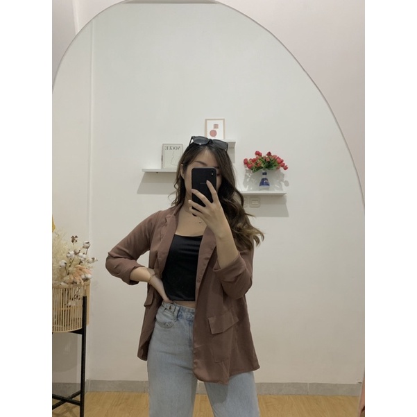 KayLa blazer pocket - outer kemeja kerja ultimate