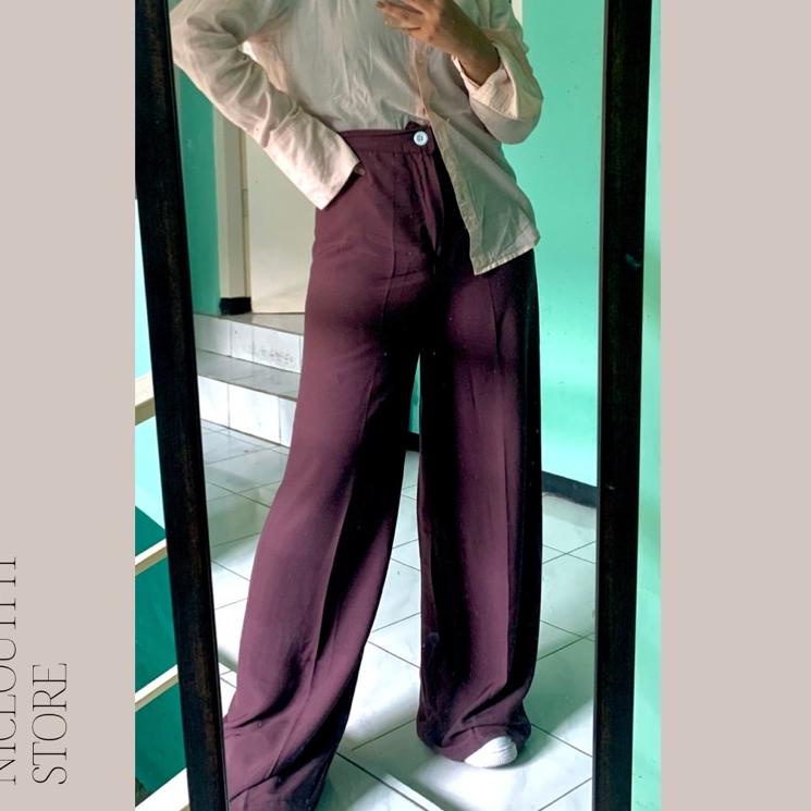 KULOT HIGHWAISTED, KULOT HW BAHAN RAYON, KULOT HW VIRAL TIKTOK, KULOT HW MURAH, CELANA KAIN HW "TRT.