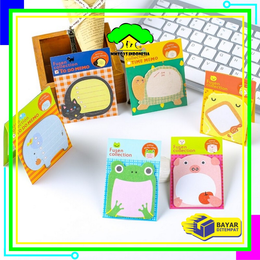 

MI-A3 Sticky Notes Motif Binatang Tempelan Kertas Catatan Memo Note Karakter Animal Lucu Unik