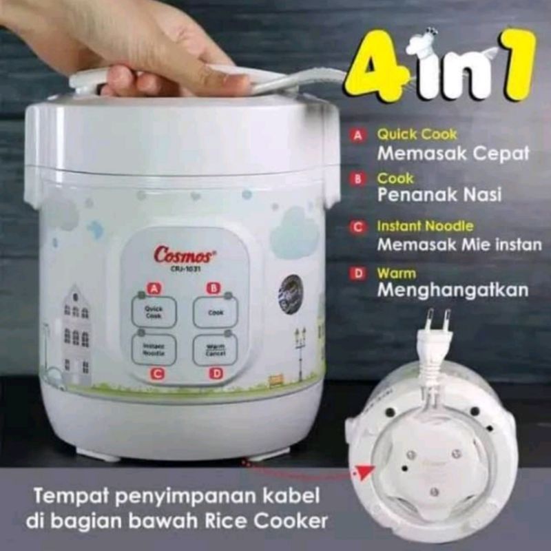 Magic Com COSMOS CRJ 1031 DIGITAL 4in1 0,3Liter