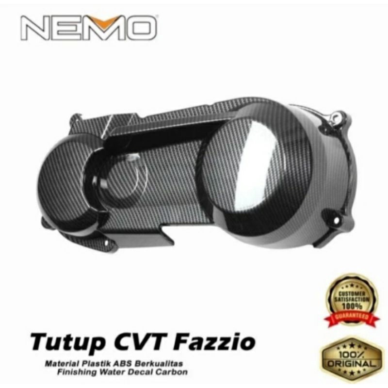 Cover Tutup CVT FAZZIO 125 Carbon Nemo