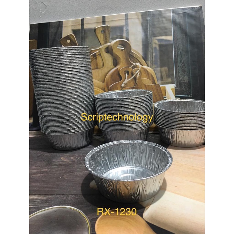Aluminium Foil Tray RX-1230 Wadah Aluminium Oval CUP RX1230 Baking Kue
