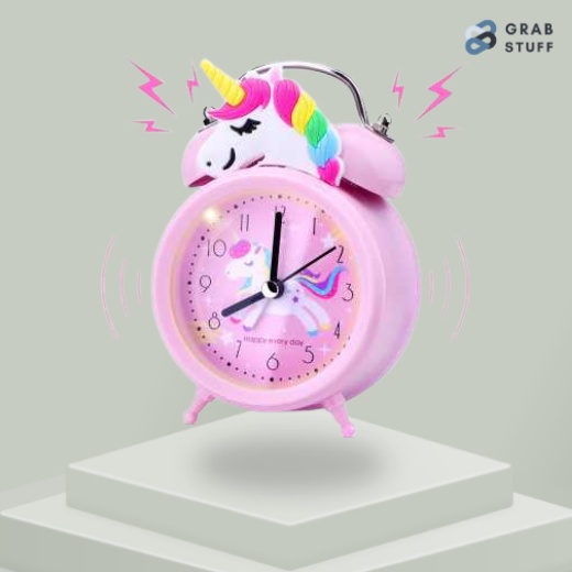 Jam Weker Anak Perempuan Karakter Kuda Poni Lucu Alarm Clock Kring Nyaring / Jam Meja Klasik Unik Aesthetic Murah / Jam Weker Alarm Model Classic Unicorn / Jam Beker Alarm karakter Lucu Mini Bunyi Keras Warna Pink / Jam Kado Ulang Tahun Anak Lucu Unik