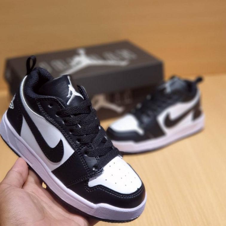 Big Sale.. Sepatu anak nike jordan kids black white low sepatu anak basket laki laki sepatu nike ana