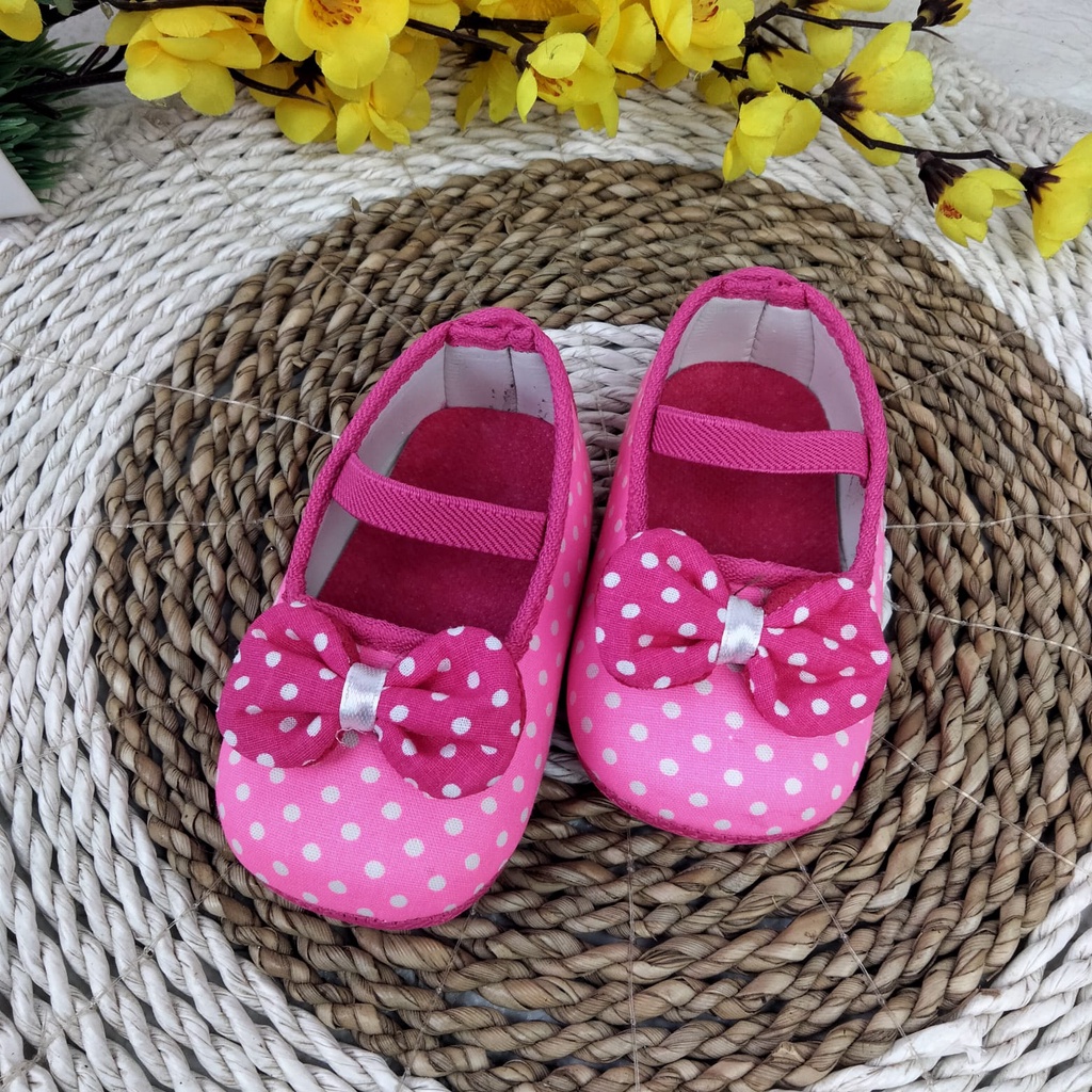 [TAMAN SEPATUKU]SEPATU TRENDY MURAH BABY BAYI PREWALKER POLKADOT PITA FPX17