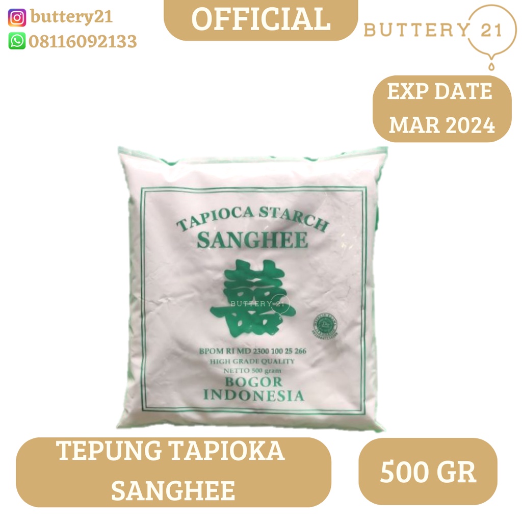 

TEPUNG TAPIOKA TEPUNG KANJI SANGHEE 500 GR