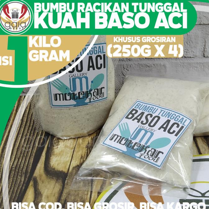 

/////] KHUSUS GROSIRAN - BUMBU TUNGGAL BASOACI 1Kg (4 x 250gr) racikan kemasa