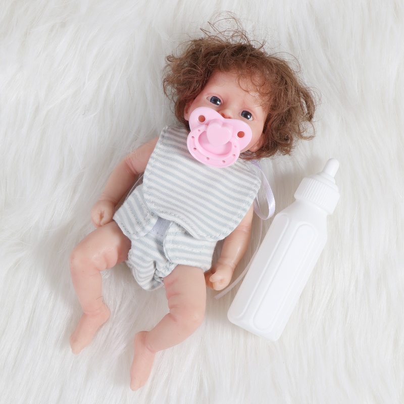 Mary Newborn Baby Doll Realistis Newborn Baby Dolls Silikon Full Body Lucu Kecil Baby Doll Boneka Simulasi Realistis