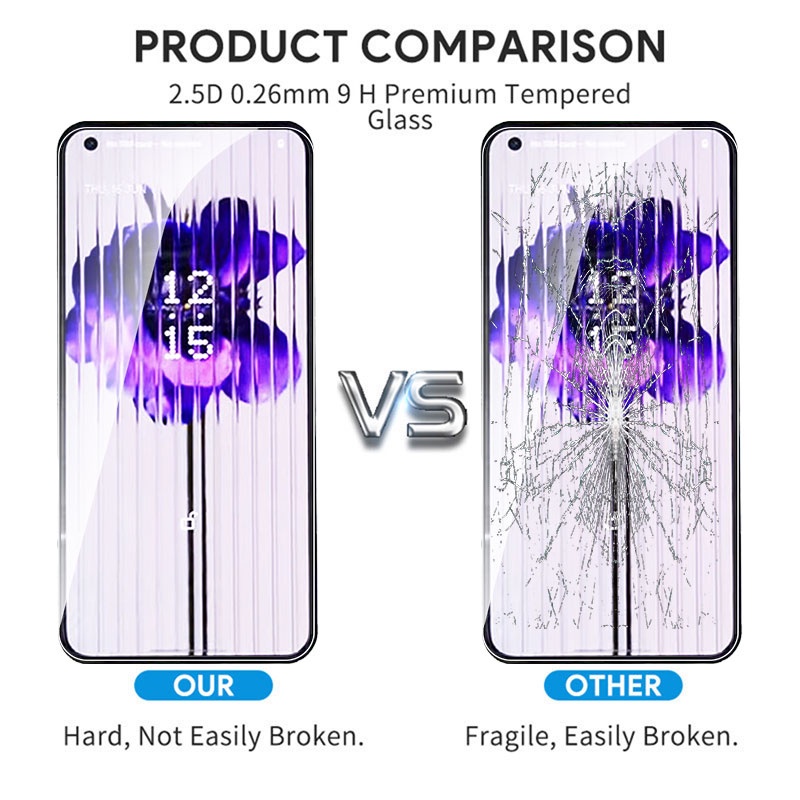 Pelindung Layar Tempered Glass 9H HD Anti Gores / Sidik Jari Untuk Iphone 1