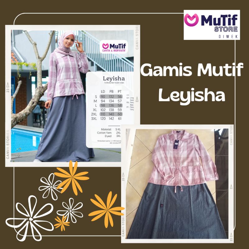 MUTIF GAMIS LEYISHA FOLKSTONE-NOST ROSE TERBARU