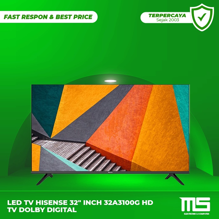 Jual LED TV Hisense 32" Inch 32A3100G HD TV Dolby Digital Shopee