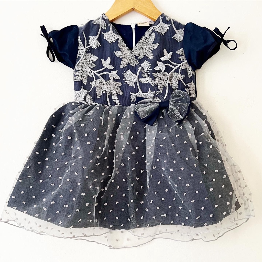 Dress Pesta Kondangan Ulang Tahun Mewah Lucu Bayi Anak Perempuan Cewek Terlaris Kode  Babeebabyshop