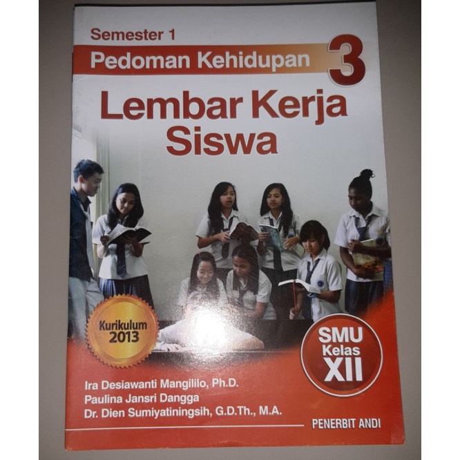 Buku lks agama kristen Pedoman kehidupan kelas 12 sma tahun 2022