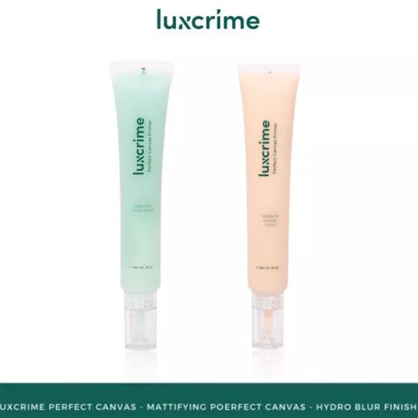 [PRIMER WAJAH | MAKE UP TAHAN LAMA] [BPOM] Luxcrime Perfect Canvas Mattifying Poreless Finish Primer / Hydro Blur Finish Primer