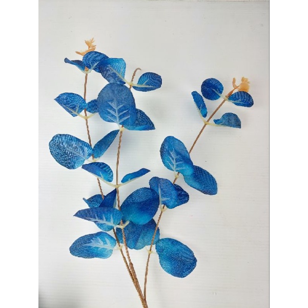Daun palsu dolar eucalyptus plastik hias artificial dekorasi