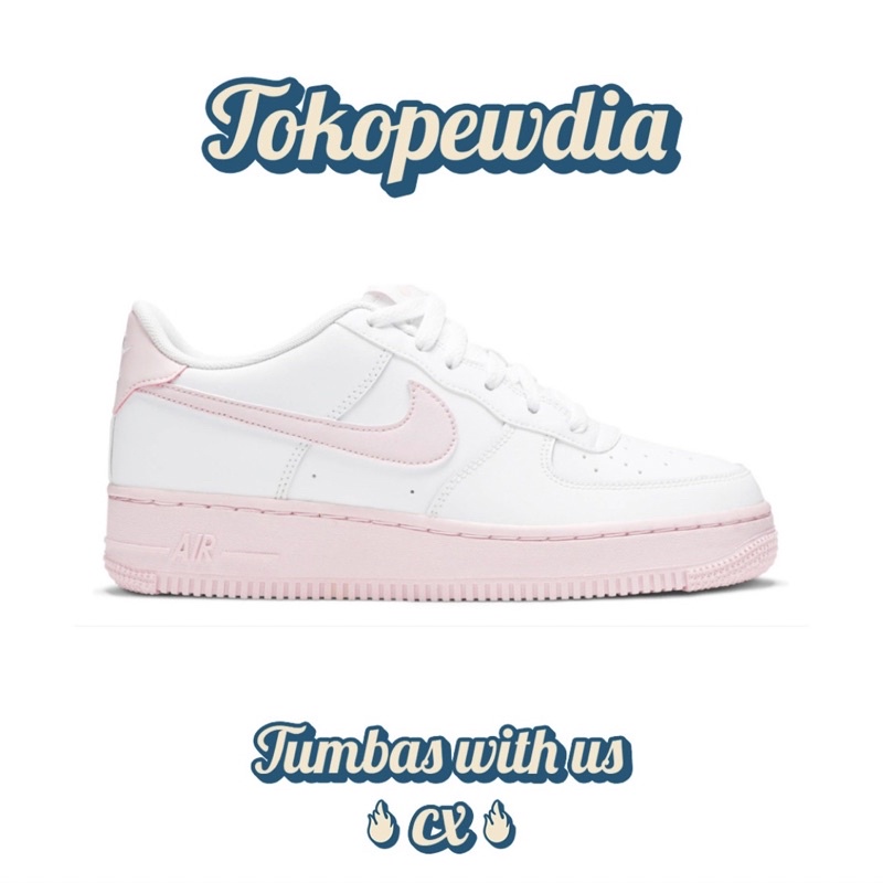 Nike Air Force 1 White Pink Foam GS