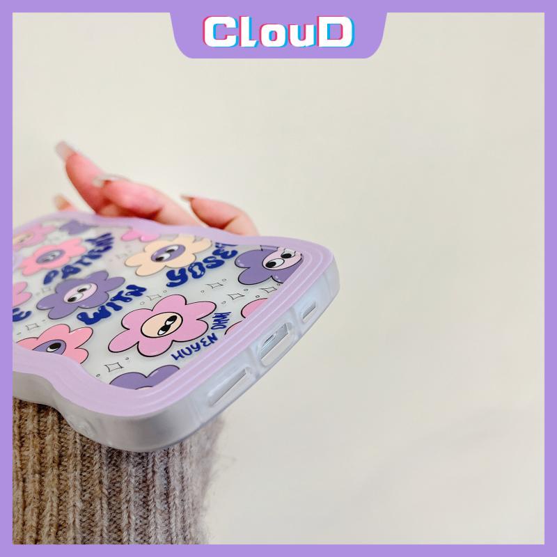 Soft Case Bunga Smiley Lucu Oppo A95 A55 A16 A57 A17 A96 A33 A72 A35 A32 A15 A9 A5 A1k A54 A74 A52 A76 A3s A16K A12 A15s A7 A5s F9 A16E A53 A16s Reno8 7z Ins Korea Bergelombang Casing Edge