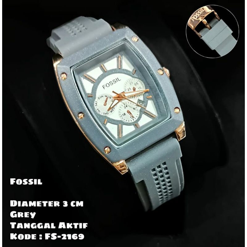 Jam Tangan Fossl Wanita 2169 Rubber Tanggal Aktif