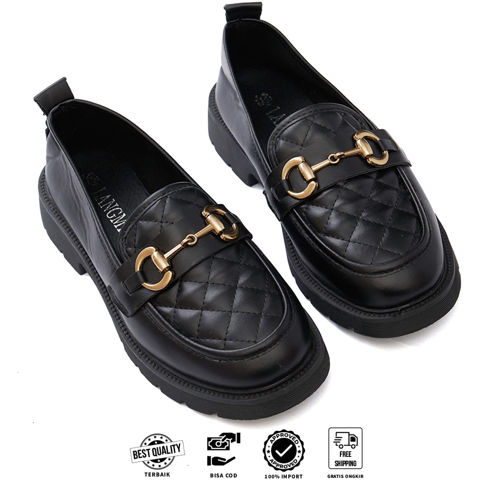 Dokter Sepatu Import - Sepatu Sera Slip On Wanita Loafers Import 2 Warna 21aa - Free Kotak Sepatu !!! Sale!!!