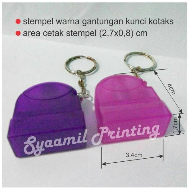 

Jualan Stempel Warna Flash Gantungan Kunci Kotak Trendi