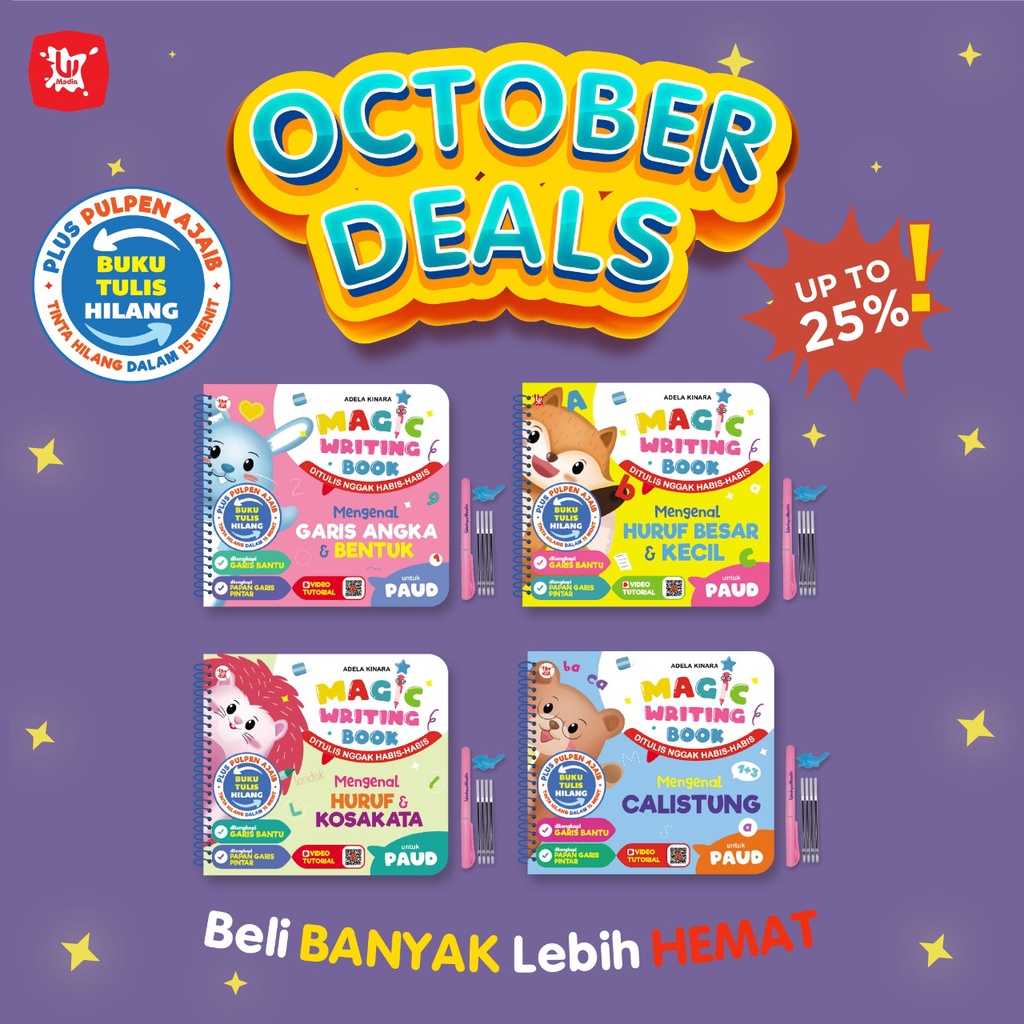 Buku Magic Writing Book Untuk Paud