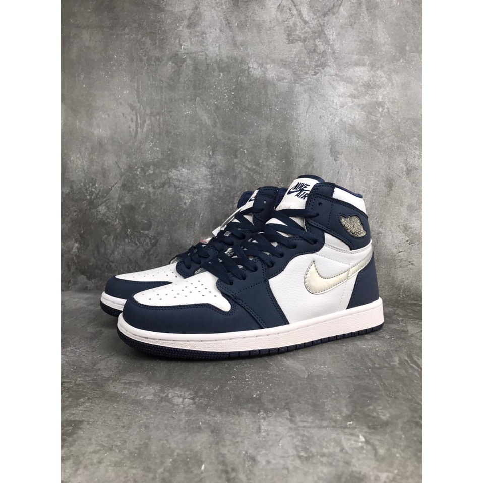 Air Jordan 1 R High COJP Midnight Navy, 100% Real Pic.