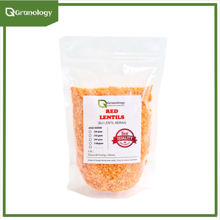 Kacang Lentil Merah / Red Lentil (500 gram) by Granology