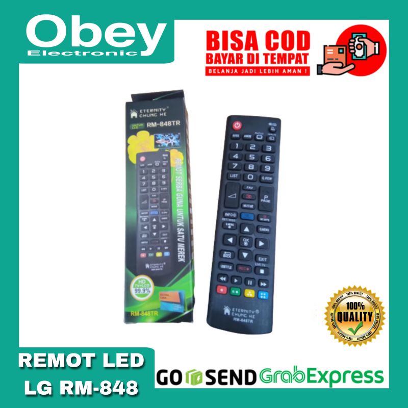 Remot TV LG LCD LED Smart TV 3D Plasma Multi Universal