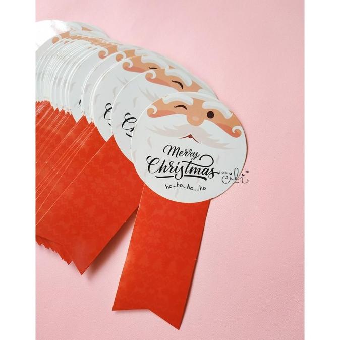 

*#*#*#] Murah (Sc014/Sc015) Stiker Toples Kue Kering Box Kotak Natal Christmas