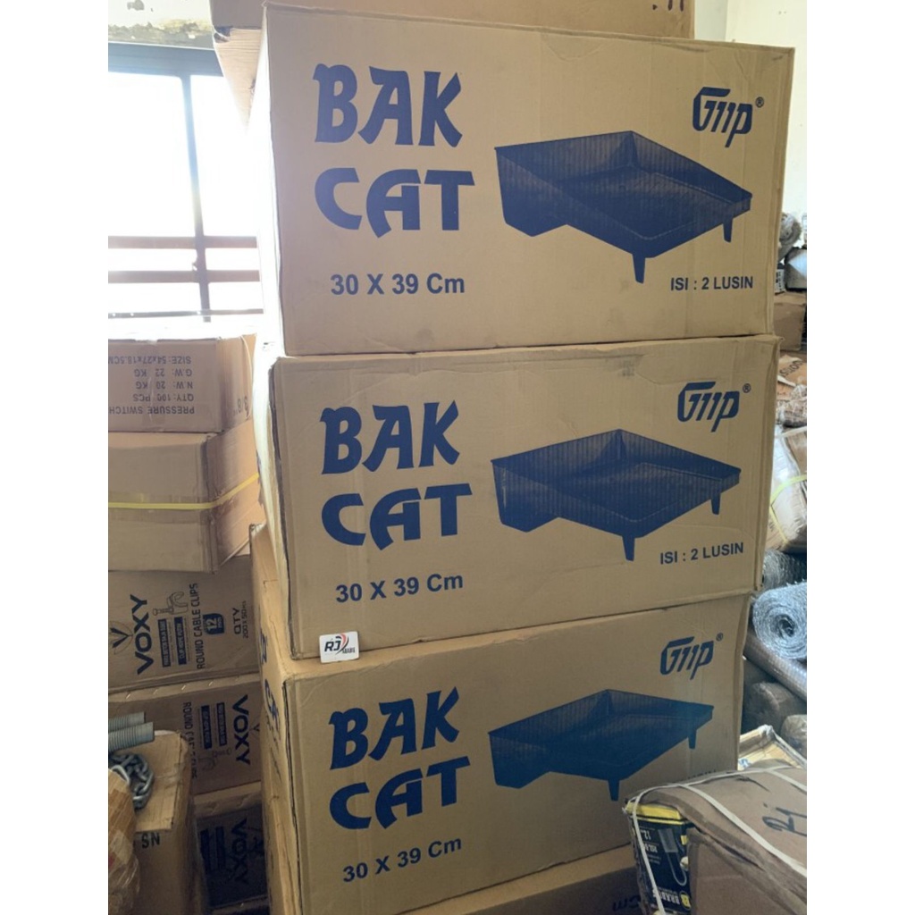 [24PCS] Bak Cat Kuas Roller Tebal Miring Biru Tua Besar GMP 30 x 39cm