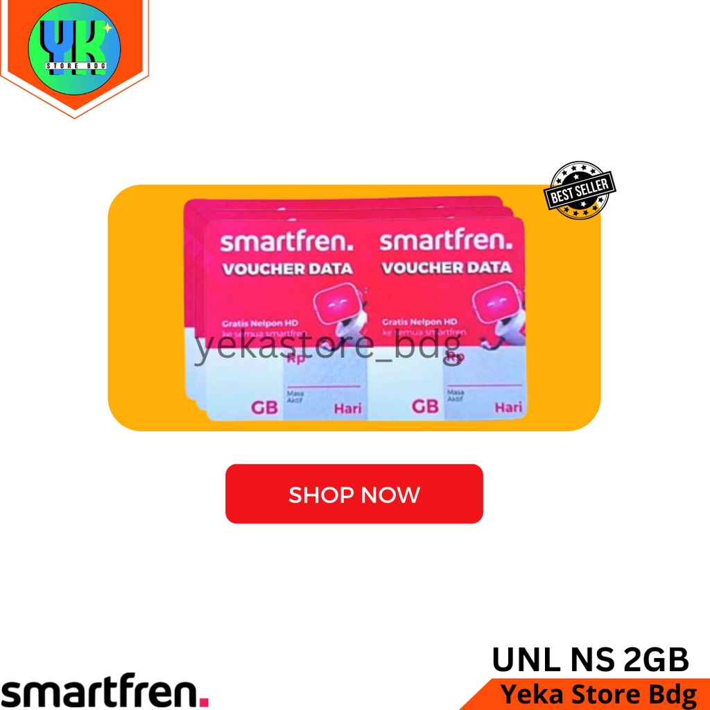 Voucher Kuota Smartfren UNLIMITED NONSTOP 2GB Masa Aktif 10 Hari Nasional
