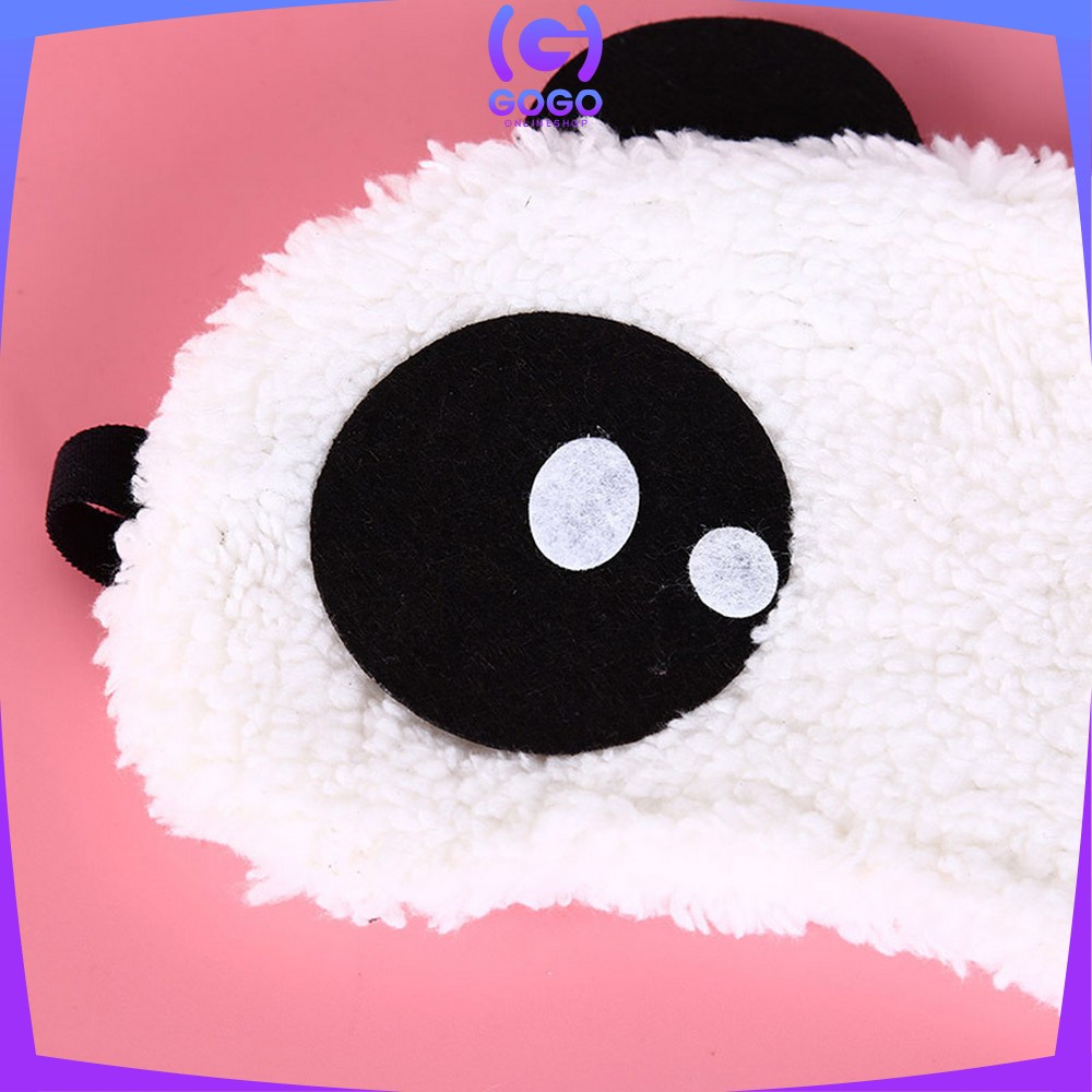 GOGO-C480 Penutup Mata Tidur Motif Panda / Penutup Mata Ekspresi / Masker Tidur Karakter Sleeping Eye Panda