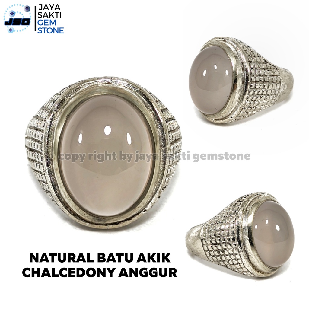 Natural Batu Akik Chalcedony Anggur No Dyed CA01