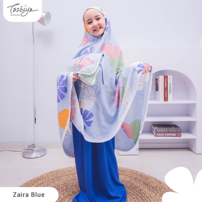 

MUKENA TAZBIYA MUKENA KIDS ZAIRA SERIES ALLSIZE - BLUE