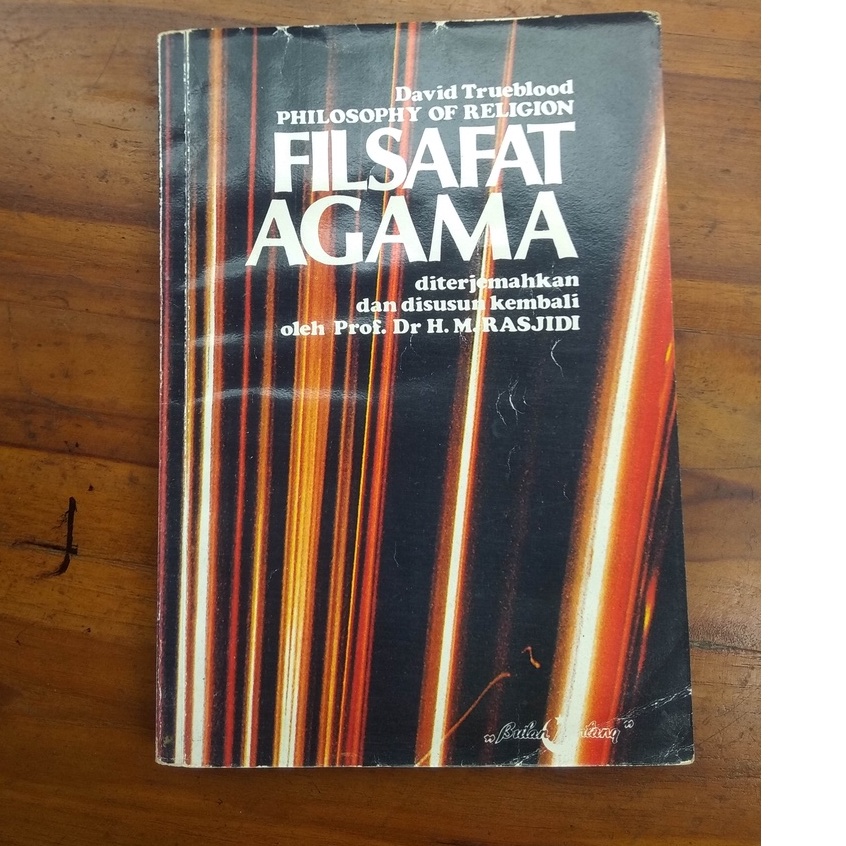 Buku lawas FILSAFAT AGAMA Diterjemahkan Oleh Prof Dr H M Rasjidi