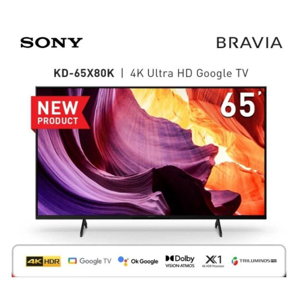 Jual SONY Bravia KD-65X80K 65 Inch 4K UHD Smart Google Android LED TV ...