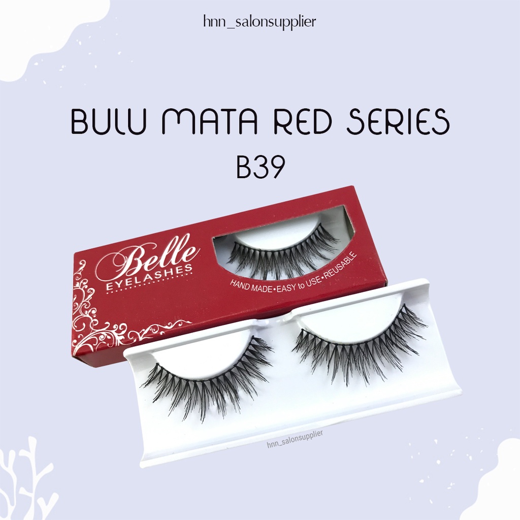 B39 Bulu Mata Palsu Handmade Fake Eyelash Eye Lashes Lash Artifivial Belle Eyelashes