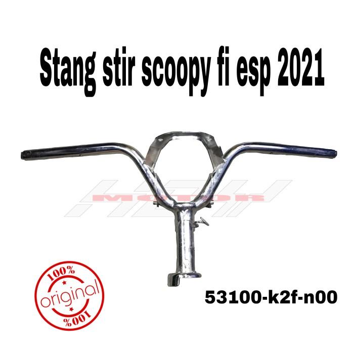 stang setang stir setir honda scoopy fi esp 2021 53100-k2f-n00 ori