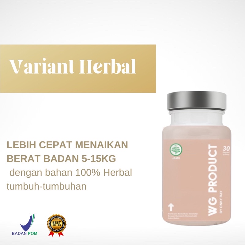 Jual Weight Gain Herbal Variant (BPOM) Shopee Indonesia