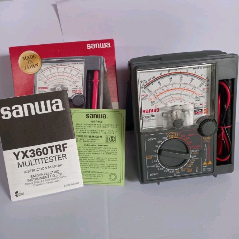 Jual Pengukur Arus Listrik / Analog Multimeter Sanwa YX360TRF Original