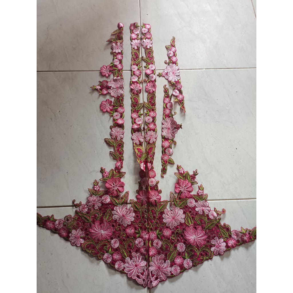 Renda kebaya encim/Renda bordir