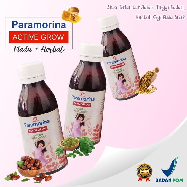 PARAMORINA ACTIVEGROW MADU ANAK SOLUSI TERLAMBAT JALAN DAN TB NAIK - 100ML