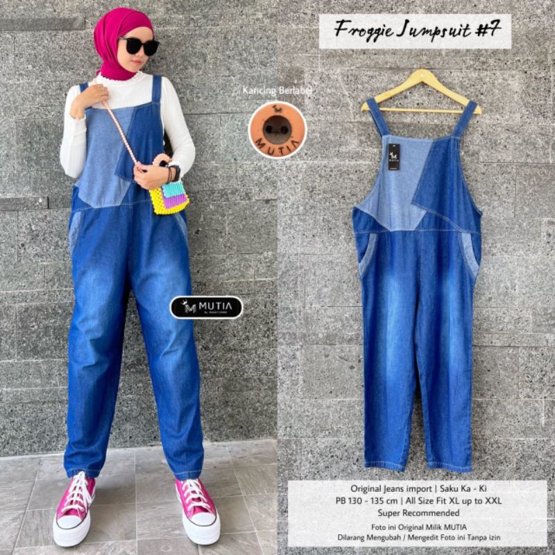 FROGGIE JUMPSUIT #7 BY MUTIA / JUMPSUIT WANITA MUSLIMAH / Baju wanita Kekinian