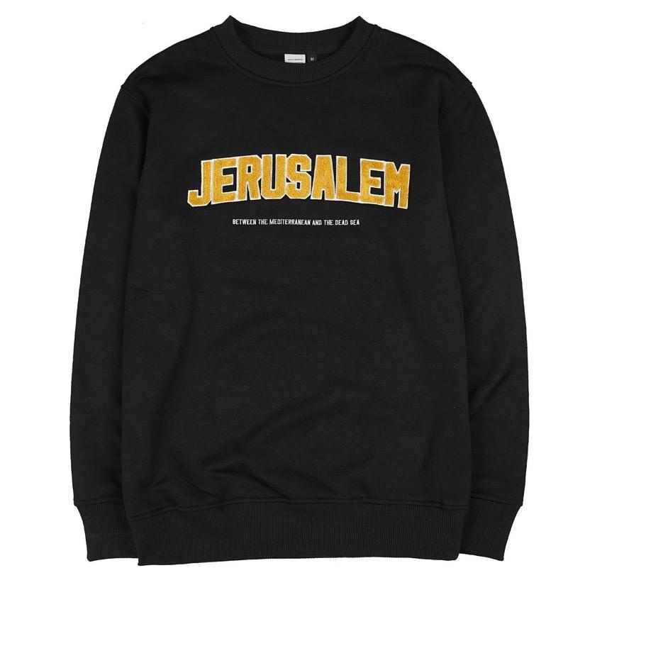 Tren Terbaru Noforty Project Sweater Crewneck Jerusalem Black