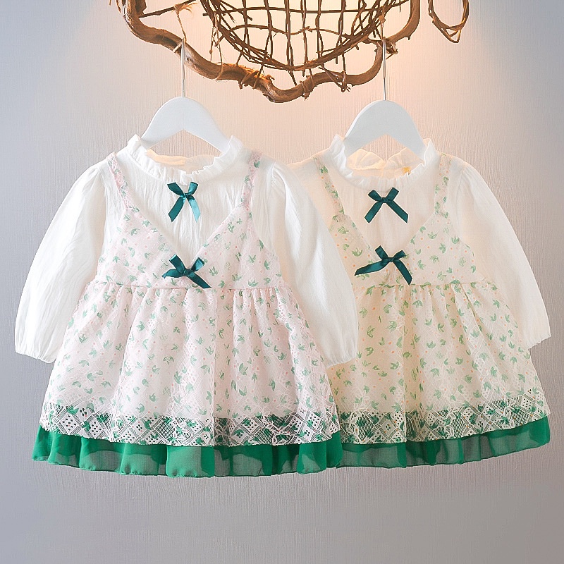 PROMO Dress import anak Baju anak perempuan import model pita Baju bayi Dress bayi pesta Baju pesta 