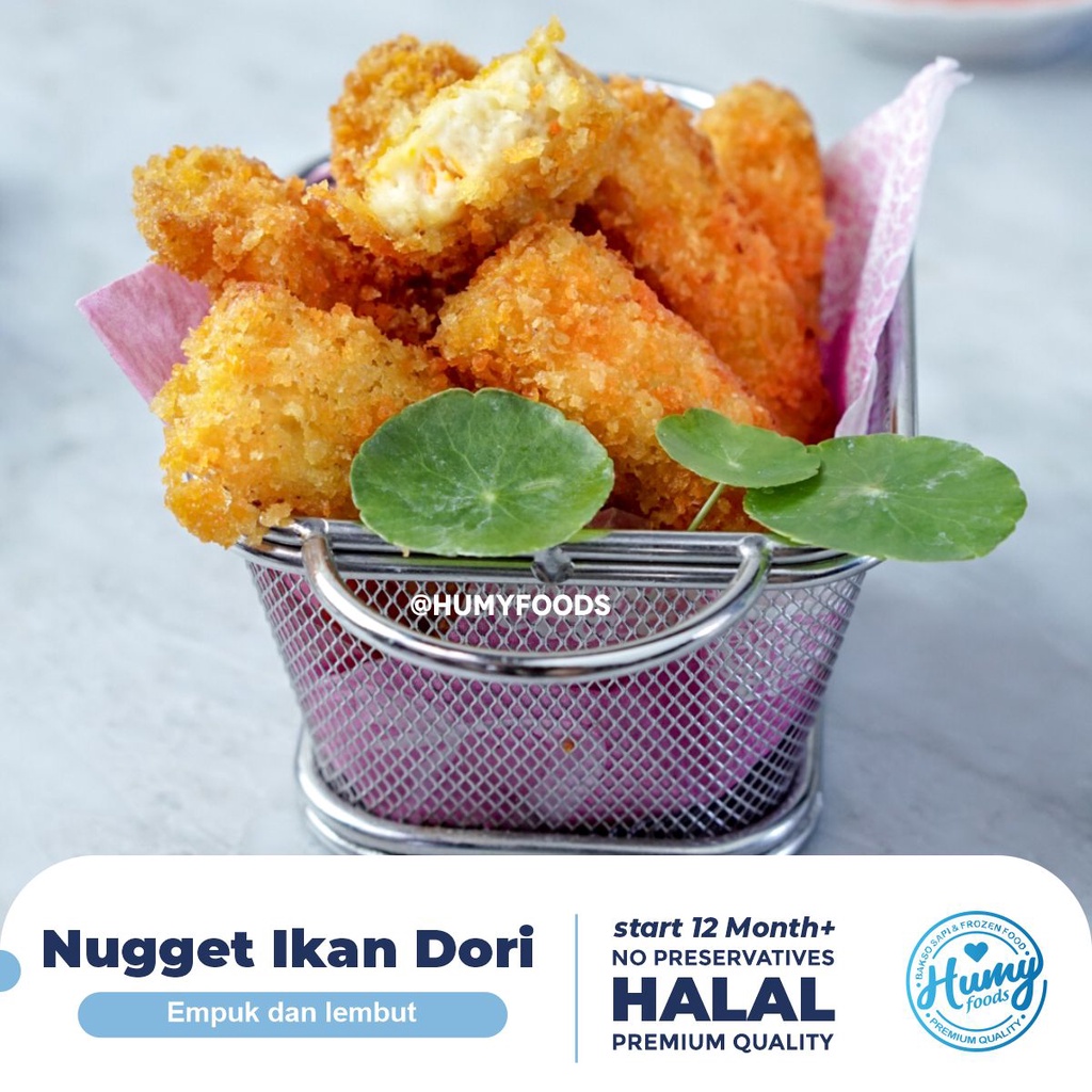 NUGGET IKAN DORI WORTEL (+/-250gr) HOMEMADE tanpa Pengawet