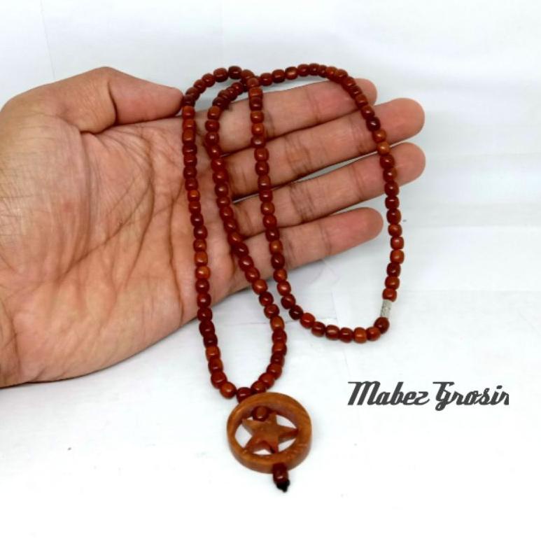 SUPER LARIS Kalung Kaoka kokka Bandul Bualan bintang Kalung Kayu kokka asli 2481 ヷ