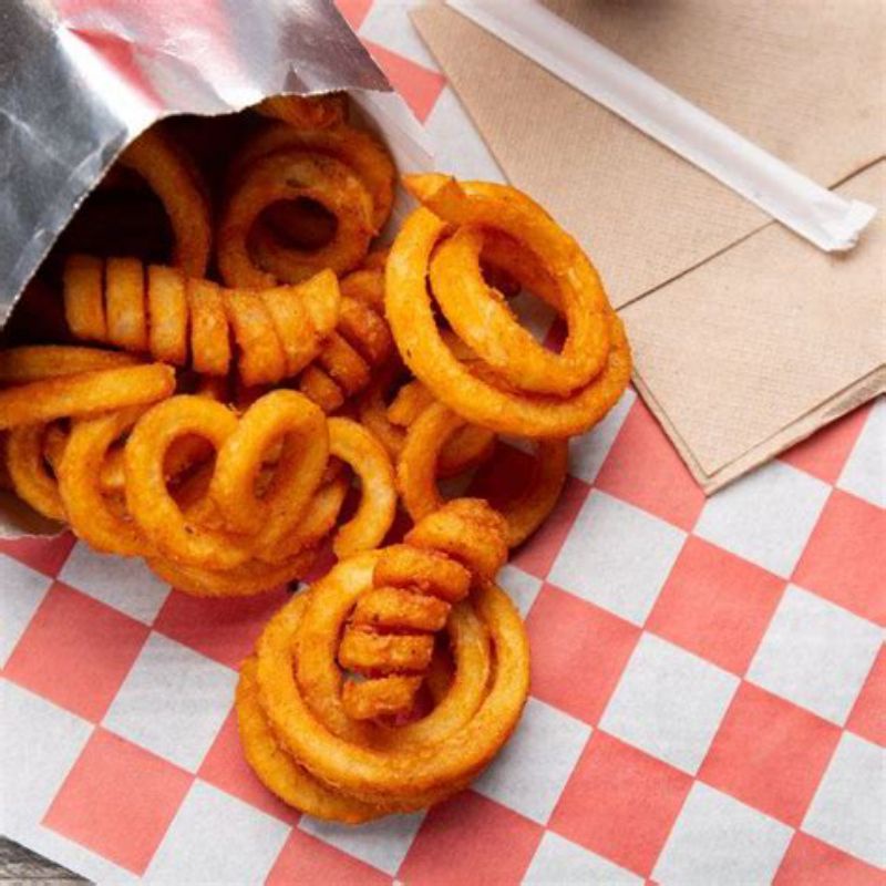 

Potato Twister Curly Fries Red Stone Canyon Skin on Spiral
